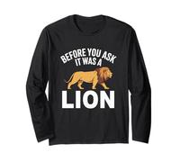 Funny Leg Arm Amputee Recorvery Survivor It was A Lion Long Sleeve T-Shirt