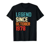 Funny Legend Since October 1978 Birthday Year T-Shirt