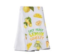 Funny Lemon Kitchen Towel Easy Peasy Lemon Squeezy Kitchen Towel Lemonade Tea Towel Lemon Lovers Gift (Easy Peasy Lemon towel)