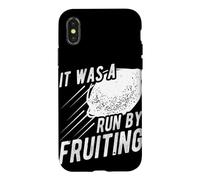 Funny Lemon Slogan It Was A Run By Fruiting Case for iPhone X/XS