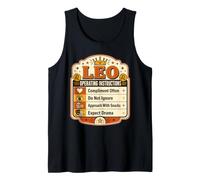 Funny Leo Zodiac Sign Operating Instructions Astrology Tank Top
