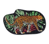 Funny Leopard Animal Shape Plush Rugs Bedroom Comfortable Home Decor Door Mat Cute Cartoon Bathroom Absorbent Bath Mat Indoor Carpet Kitchen Non-Slip Mats