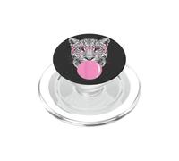 Funny Leopard Glasses Blowing Bubble Gum PopSockets PopGrip for MagSafe