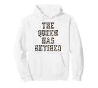 Funny Leopard The Queen Has Retired Pullover Hoodie