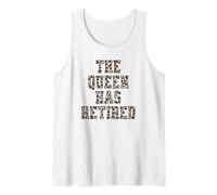 Funny Leopard The Queen Has Retired Tank Top