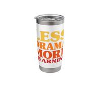 Funny Less Drama More Learning for Teachers Stainless Steel Insulated Tumbler