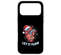 Funny Let It Flow Heart Anatomy Nurse Christmas Case for iPhone 17 Pro Max