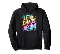 Funny LET THE CHAOS BEGIN Sports Teacher Run On Snack Cool Pullover Hoodie