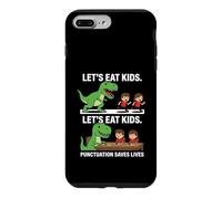 Funny Let's Eat Kids Punctuation Saves Lives Grammar Case for iPhone 7 Plus/8 Plus