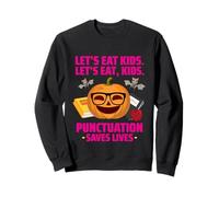 Funny Let's Eat Kids Punctuation Saves Lives Shirt Halloween Sweatshirt