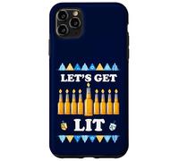 Funny Let's Get Lit Shirt Jewish Hanukkah Beer Lover Case for iPhone 11 Pro Max