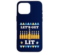 Funny Let's Get Lit Shirt Jewish Hanukkah Beer Lover Case for iPhone 16 Pro Max