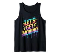 Funny Let's GET Moving Kids Teacher Cheer On Games Begin Tank Top