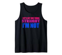 Funny Let's Get One Thing Straight I'm Not LGBT Gay Pride Tank Top