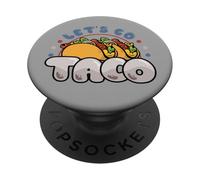 Funny Let's Go Taco Lover Trendy Political Meme American PopSockets Adhesive PopGrip