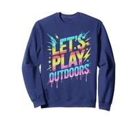 Funny LET'S PLAY OUTDOORS Sports Teacher Cheer On Snack Fast Sweatshirt