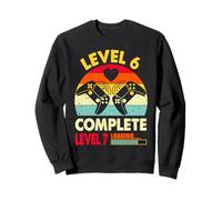Funny Level 6 Complete - Celebrate 6th Wedding Anniversary Sweatshirt