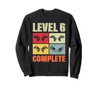 Funny Level 6 Complete Gamer 6 Years Wedding Anniversary Sweatshirt
