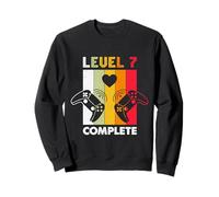 Funny Level 7 Complete Vintage Retro 7th Wedding Anniversary Sweatshirt