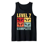 Funny Level 7 Complete Vintage Retro 7th Wedding Anniversary Tank Top