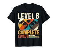 Funny Level 8 Complete - Vintage 8 Years Wedding Anniversary T-Shirt