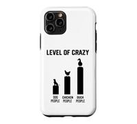 funny level of crazy duck chicken dog Case for iPhone 11 Pro