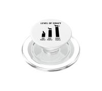 funny level of crazy Horse goat dog PopSockets PopGrip for MagSafe