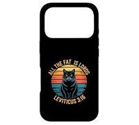 Funny Leviticus 3:16 Fat Cat Retro Saying Case for iPhone 17 Pro