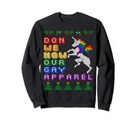 Funny LGBT Christmas Don we now our gay apparel Sweatshirt