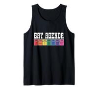 Funny LGBT Gay Agenda Tank Top