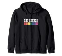 Funny LGBT Gay Agenda Zip Hoodie