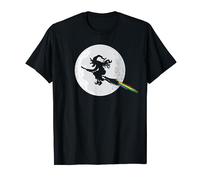 Funny LGBT Witch Full Moon Rainbow Lesbian Halloween T-Shirt