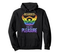 Funny LGBTQ Gay Beard Pleasure Shirt - Queer Rainbow Gift Pullover Hoodie