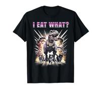 Funny LGBTQ Gay Meme, I Eat What Pussy Cat, Lesbian T-Rex T-Shirt