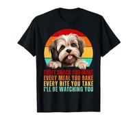 Funny Lhasa Apso Dog Mom Dad Presents Every Snack you Make T-Shirt