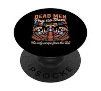Funny Libertarian Skeleton - Latinos Día de los Muertos PopSockets Adhesive PopGrip