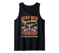 Funny Libertarian Skeleton - Latinos Día de Los Muertos Tank Top