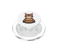 Funny Librarian Shhh Literally Library Silence Book Irony PopSockets PopGrip for MagSafe