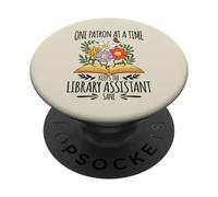 Funny Library Assistant PopSockets Adhesive PopGrip