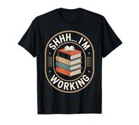 Funny Library Assistant Shhh I'm Working T-Shirt