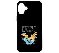 Funny Life Is A Batter Baking Lover Pun Case for iPhone 16 Plus