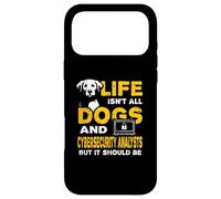 Funny Life Isn't All Dogs And Cybersecurity Analysts Case for iPhone 17 Pro Max