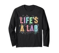 Funny Life’S A LAB Biology Team Inspire Teacher Stud Long Sleeve T-Shirt