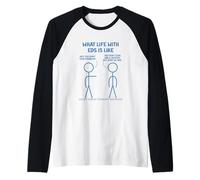 Funny Life with Ehlers-Danlos Syndrome Don't be a Jackass Raglan Baseball Tee
