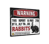Funny Light Switch Cover Warning This Property Is Protected By A Highly Trained Rabbits Switch Wallplate Cover Chef Outlet Cover Wall Plate 3 Gang