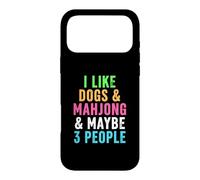 Funny Like Dogs and Mahjong and Maybe Three People Case for iPhone 17 Pro Max