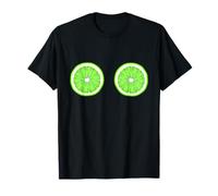 Funny Lime Boobs Titties Breast Tits Boobies Bra T-Shirt
