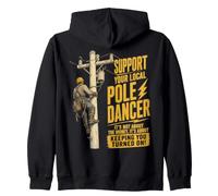 Funny Lineman Zip Hoodie