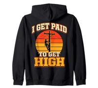 Funny Lineman Zip Hoodie