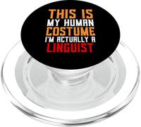 Funny Linguist Costume Language Science Research Linguistics PopSockets PopGrip for MagSafe